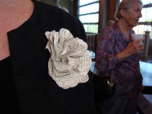Book Flower Corsage Handcut lobes give this flower a beautiful camellia look.