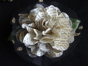 Embellished Book Flower Note the deep lobes of the petals.