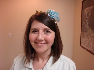 Book Flower Though made of paper, and therfore, ephemeral, these book flowers hotglued to a plastic headband, are cute, and fun to wear.